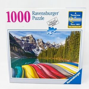 Ravenburger 1000 piece Puzzle Mountain Canoes